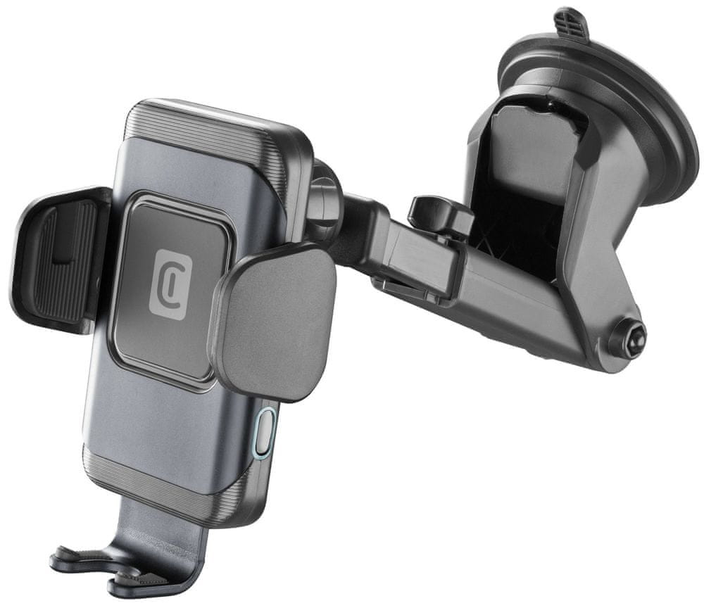 CellularLine Univerzální držák do auta Hug Air s bezdrátovým nabíjením, 15W INSTHOLDERWIR15K, černý
