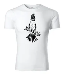 Fenomeno Dětské tričko Papoušek - bílé Velikost: 110 cm/4 roky