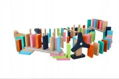 Adam toys Dřevěná arkádová hra domino bloků