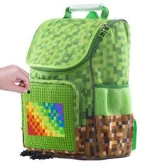 Školní aktovka Minecraft zeleno-hnědý