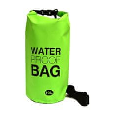 Enero Vodotěsný vak Dry Bag 10 l, zelený T-229-ZE