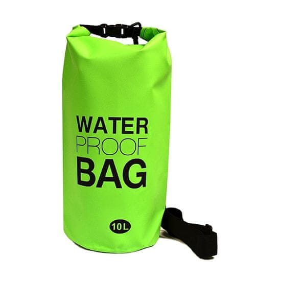 Enero Vodotěsný vak Dry Bag 10 l, zelený T-229-ZE