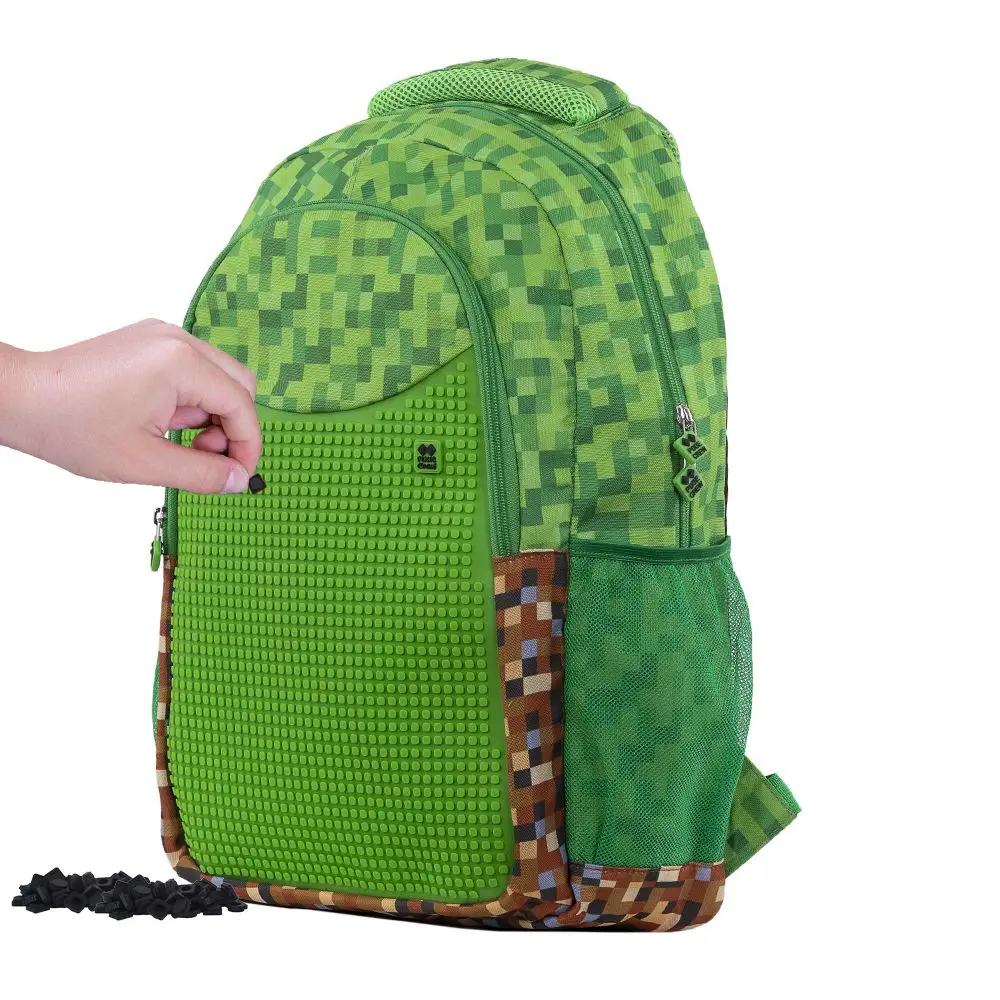 Levně Pixie Crew Kreativní batoh Minecraft zeleno hnědý