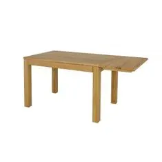 eoshop Jídelní rozkládací stůl ST302, 140x(75/77)x90, dub (Výška: 77, Délka: 90, Deska stolu: 4, Křídlo: 2 křídla 90 cm, Barva dřeva: Bělená, Hrana stolu: S3)