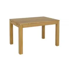 eoshop Jídelní rozkládací stůl ST302, 140x(75/77)x90, dub (Výška: 77, Délka: 90, Deska stolu: 4, Křídlo: 2 křídla 90 cm, Barva dřeva: Přírodní (lakovaná), Hrana stolu: S5)