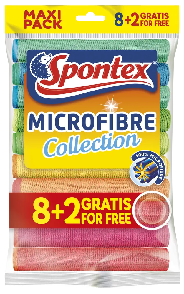 Spontex Microfibre 8+2 ks
