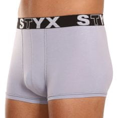 Styx 3PACK pánské boxerky sportovní guma šedé (G10676767) - velikost XXL