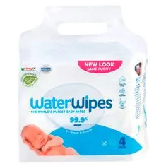 WaterWipes 4x Vlhčené obrousky bez obsahu plastů 60 ks ( 240 ks )