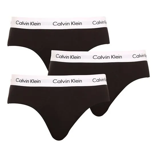 Calvin Klein 3PACK pánské slipy černé (U2661G-001)
