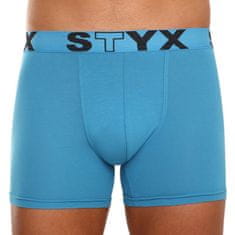 Styx 3PACK pánské boxerky long sportovní guma modré (U9676869) - velikost XL