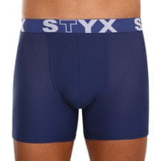 Styx 3PACK pánské boxerky long sportovní guma modré (U9676869) - velikost XL