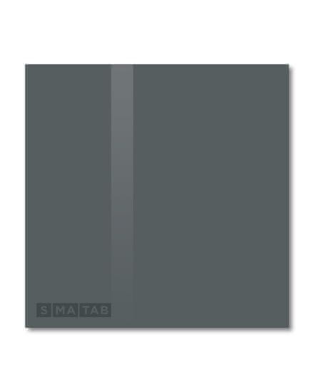 SMATAB® skleněná magnetická tabule šedá antracitová 48 × 48 cm