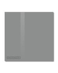 SMATAB® skleněná magnetická tabule šedá paynová 48 × 48 cm