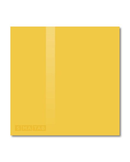 SMATAB® skleněná magnetická tabule žlutá neapolská 40 × 60 cm