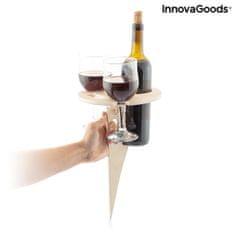 InnovaGoods Venkovní přenosný skládací stolek na víno Winnek