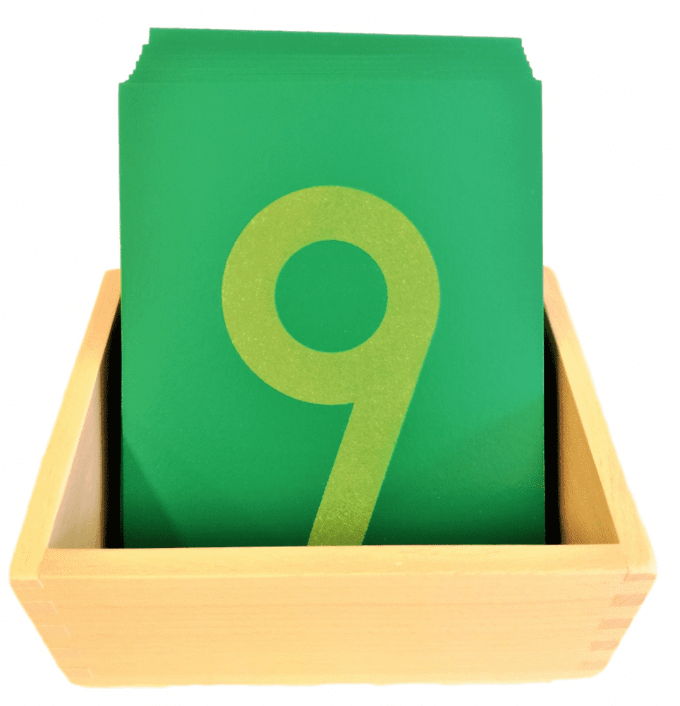 Montessori pomůcky Smirkové číslice s krabičkou