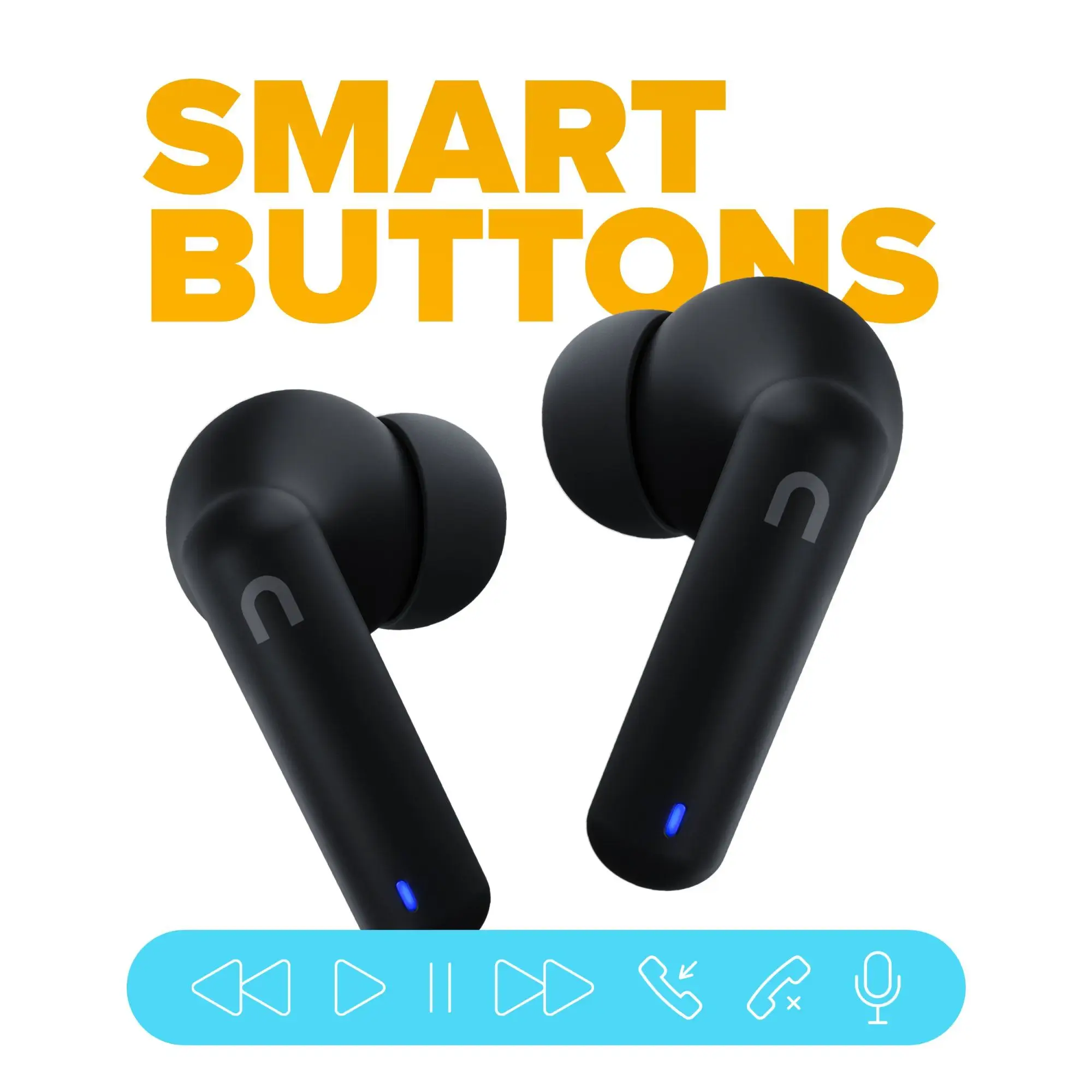  Bluetooth sluchátka niceboy hive pins 3 handsfree mikrofon aplikace ion ekvalizér skvělý zvuk dlouhá výdrž na nabití nabíjecí pouzdro 