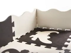 Aga Kontrastní pěnové puzzle 30 x 30 cm, 25 ks Černá-krémová