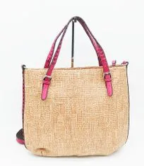 Sisley shopping bag Raina – beige/fuchsia 