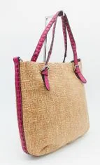 Sisley shopping bag Raina – beige/fuchsia 