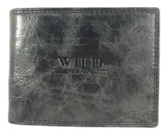 Wild Kožená peněženka Wild - černá 2252
