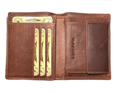 Wild Kožená peněženka Wild West - hnědá 152
