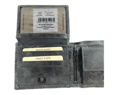 Wild Kožená peněženka Wild - černá 2252