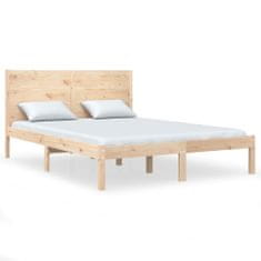 Greatstore Rám postele masivní dřevo 135 x 190 cm Double