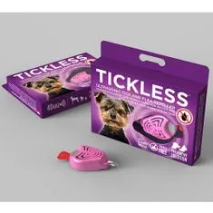 Tickless PET Ultrazvukový odpuzovač klíšťat a blech pro psy Růžová