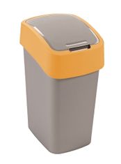 Curver Koš odpadkový výklopný 9L FLIPBIN stříbrná/oranžová