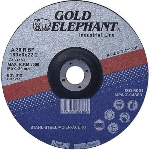 Kotouč řezný FE/INOX 125x2x22mm GOLD ELEPHANT