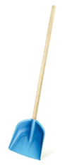 Lopata plast dětská s dřevěnou násadou 74cm modrá