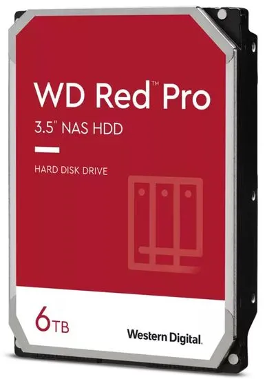 WD RED Pro 6TB HDD / 6003FFBX / SATA 6Gb/s / Interní 3,5"/ 7200 rpm / 256MB