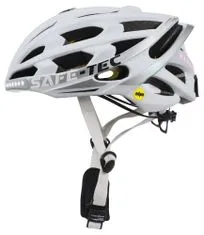 SAFE-TEC Chytrá Bluetooth helma/ Repro/ MIPS/ TYR3 White M