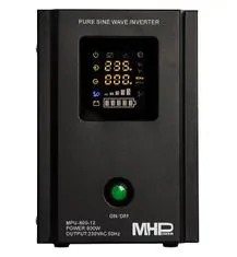 MHpower záložní zdroj MPU-800-12, UPS, 800W, čistý sinus, 12V