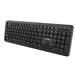 Canyon bezdrátová klávesnice HKB-W20, 105 kláves,tichá a tenká,velvet serie,RU layout/Cyrilice, černá
