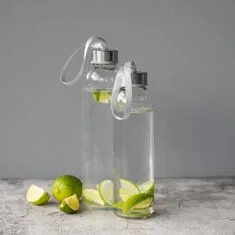 Elasto Skleněná láhev s uzávěrem "Pure", 0,50l, Transparentní