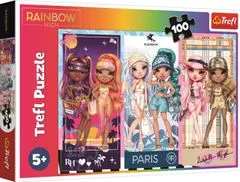 Trefl Puzzle Rainbow High: Duhové panenky 100 dílků