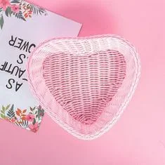 GFT Plastový košík - růžové srdce