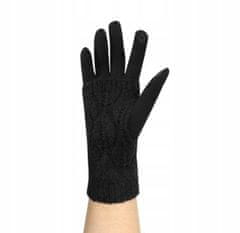 Iso Trade 6413 Zimní rukavice na dotykové displeje 2v1 černé