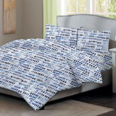 Home Elements Bavlněné povlečení - modro bílé, jednolůžko 140 x 200 cm polštař 70x90 cm