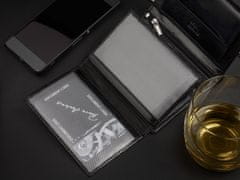 Pierre Andreus W70 Pánská kožená peněženka RFiD černá