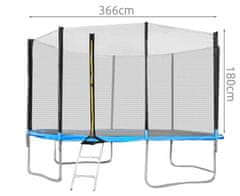 Malatec Vnější Ochranná síť pro trampolínu 366 cm