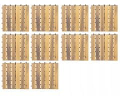 Malatec 11967 Dřevěné dlaždice matné 30 x 30 cm 10 ks