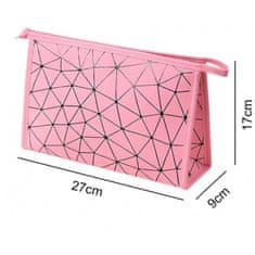 eCa Dámská kosmetická taška se vzorem růžová