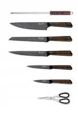 EDENBERG EB-929 8dílná sada nožů černo hnědá