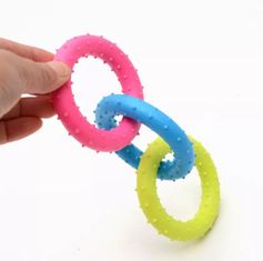 Gumová hračka pro psa - spojené kruhy