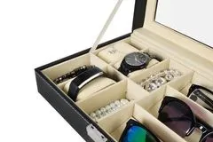 Iso Trade 8497 Organizér na brýle a hodinky Box na 9ks