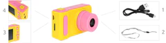 Iso Trade 8940 Dětský digitální fotoaparát 2GB růžovožlutá