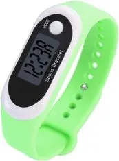 INTEREST Chytré sportovní hodinky Smart Step - Krokoměr a další. Zelené.